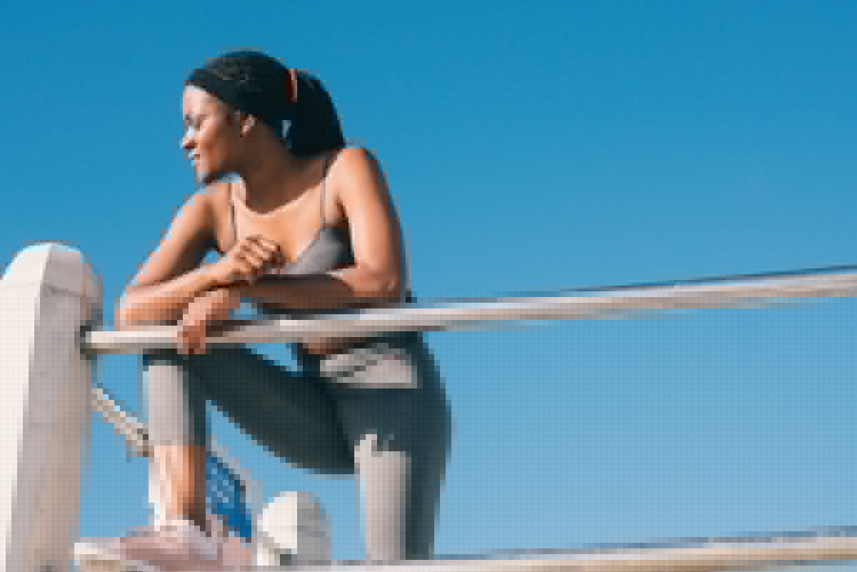 Active lifestyle and fitness moment